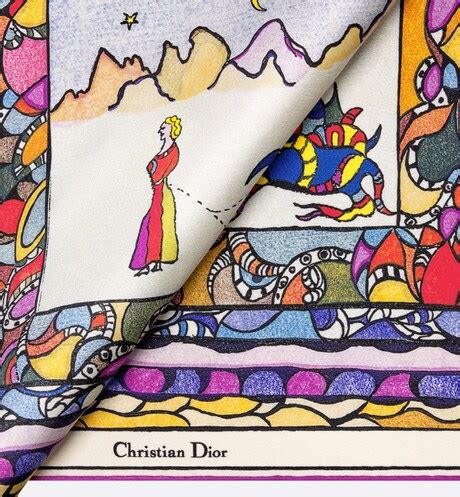 Niki de Saint Phalle Princess & Dragon 70 Square Scarf 